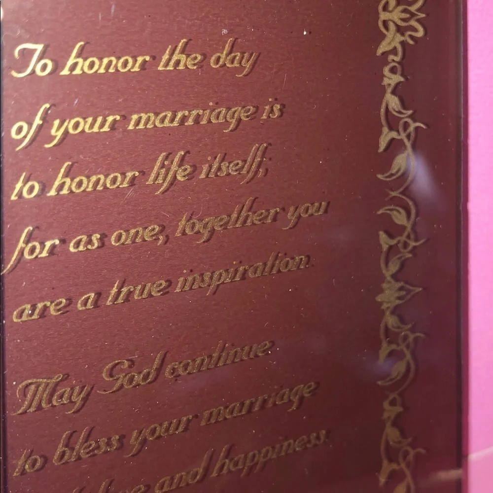 Happy Anniversary keepsake picture frame